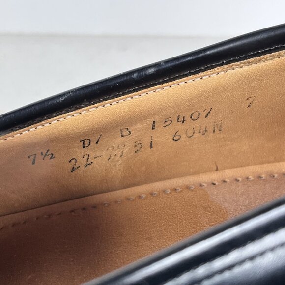 Johnston & Murphy Optima Leather Wingtip Black Tassel Dress Shoes 7.5 D/B main image 6